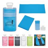 Cooling Sports Towel with Plastic Case