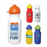 20 oz Cycle Bottle with Safety Helmet Push & Pull Cap