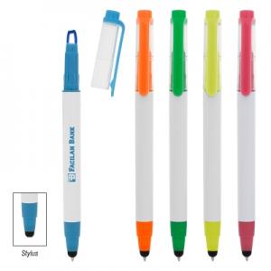 Clear View 3-in-1 Highlighter Stylus Pen