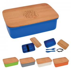 Harvest Bento Lunch Box with Bamboo Lid