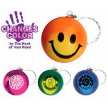 Color Changing Mood Smile Face Keychain 