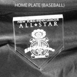 Baseball Home Plate Shaped Acrylic Award/Paperweight 