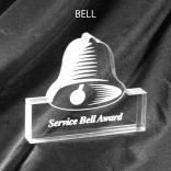 Bell Shaped Acrylic Award/Paperweight 