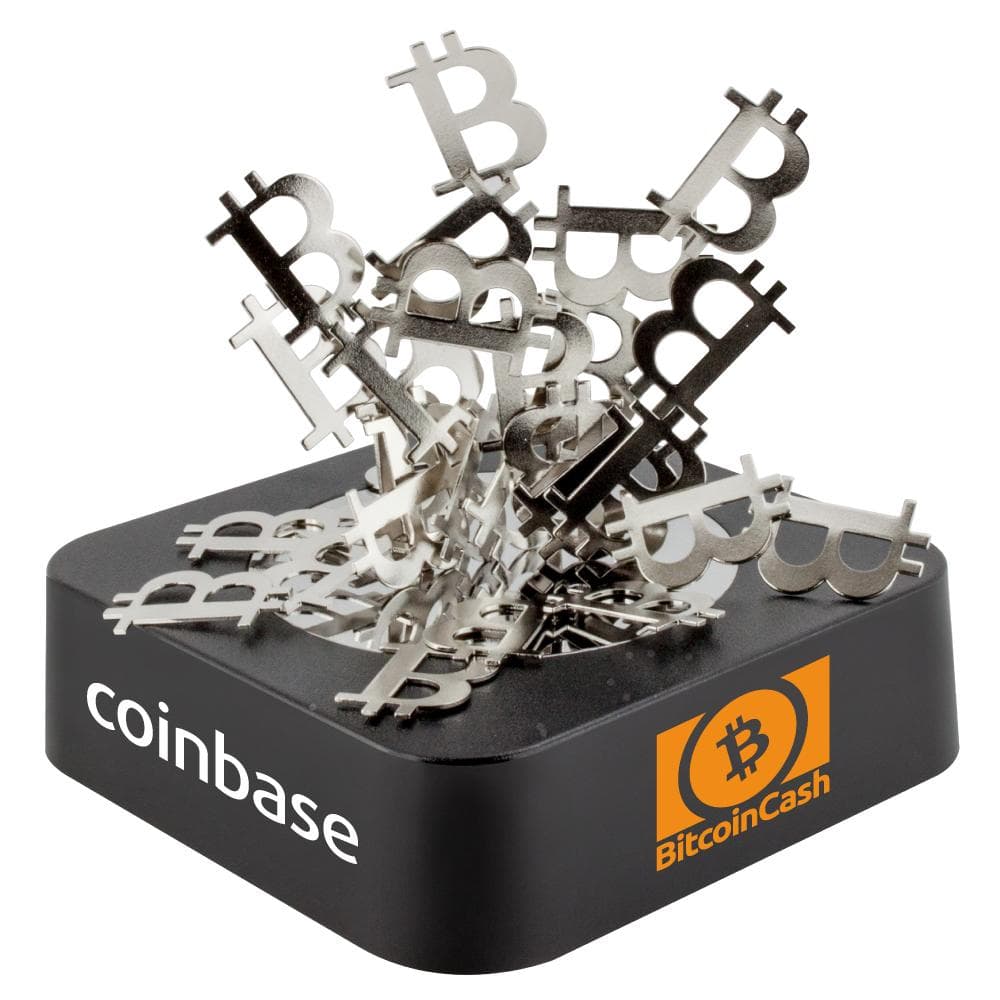 Custom Imprinted Bitcoin Symbol Magnetic Sculpture