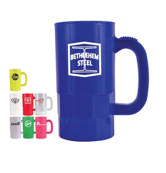 Promotional 14 Oz. Plastic Handle Mug Stein
