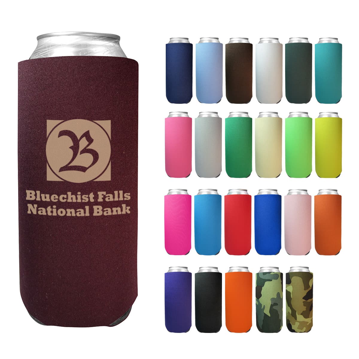 Cooler Custom Tall Boy Koozie Custom Printed 24 Tall Boy Can Cooler
