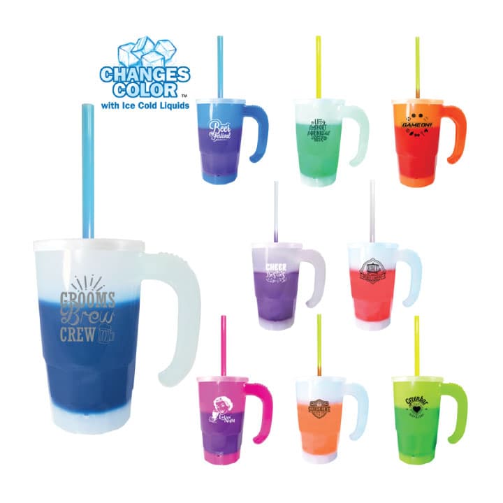 Custom Printed 20 oz Mood Changing Tumbler Set