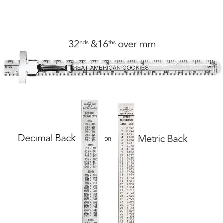 6 Inch Stainless Steel Pocket Ruler 6