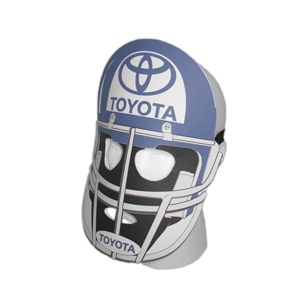custom foam football helmet Fanz Collectibles Promotional Foam Football Mask with Strap with your imprint or logo Foam Football Helmet - Red