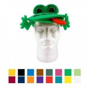 Foam Frog Visor with Tongue Out