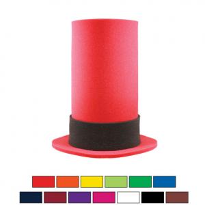 Foam Tall Top Hat With Band