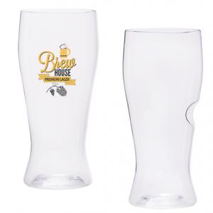 Govino 16 oz. Beer Glass with Thumb notch 