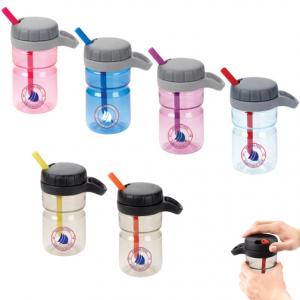 12 oz. Twist Top Bottle with Straw and Carrying Loop