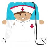 Nurse Sports Drawstring Bag