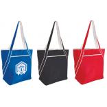 7 Gallon Polyester Cooler Tote With Pocket and Zipper Top