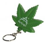 Cannabis Leaf Stress Reliever Key Chain