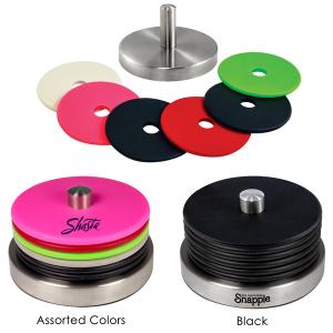 Silicone Coasters with Metal Base