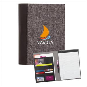 Composition Padfolio with Internal Business Card Holder and Writing Pad
