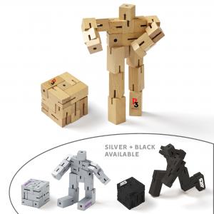 Wooden Robot Cube Puzzle