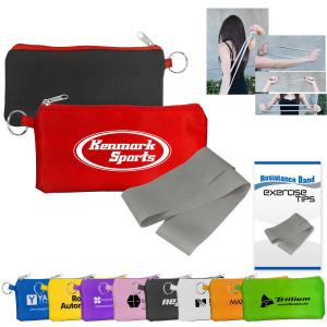 Latex Resistance Band with Resistance Band Pamphlet and Nylon Carrying Case
