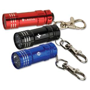 Metal Flashlight Keychain with Junction Clip
