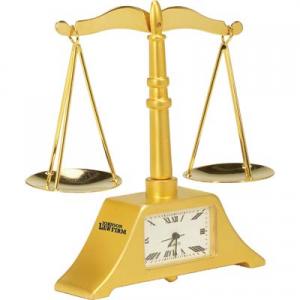 Scale of Justice Clock
