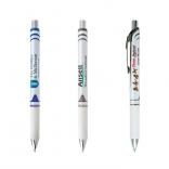 Pearl White EnerGel Deluxe RTX Retractable, Medium Line Gel Pen