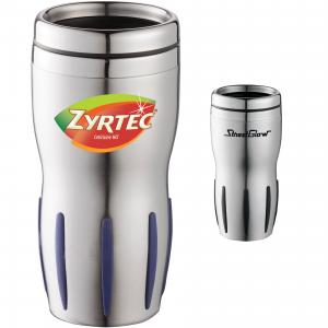 14 oz. Rubber Grip Stainless Steel Tumbler