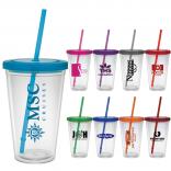 16 Oz. On-The-Go Cup with a Colored Lid
