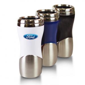 16 oz. Hourglass Stainless Steel Tumbler with Swivel Cap Lid