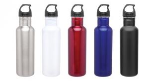 24 oz. H2O To Go Stainless Steel Bottle with Twist Top Lid