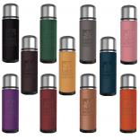 17 oz. Insulated Thermal Bottle with Leatherette Accent Sleeves