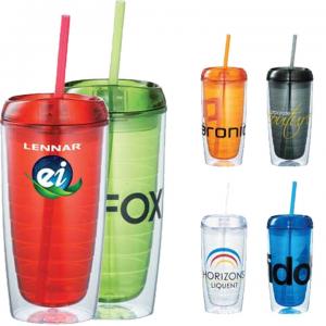 16 Oz. Rossay Tumbler with a Straw