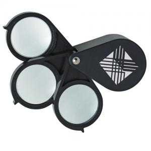 15x Triple Lens Folding Magnifier