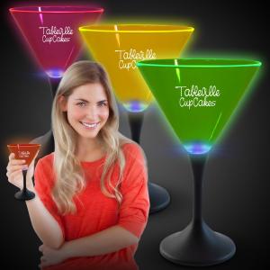 Neon LED Martini Glasses