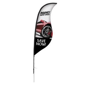9 Sabre Sail Sign Kit Single-Sided with Spike Base