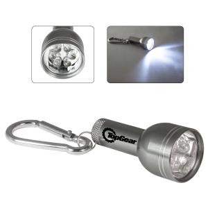 LED Flashlight With Metal Carabiner