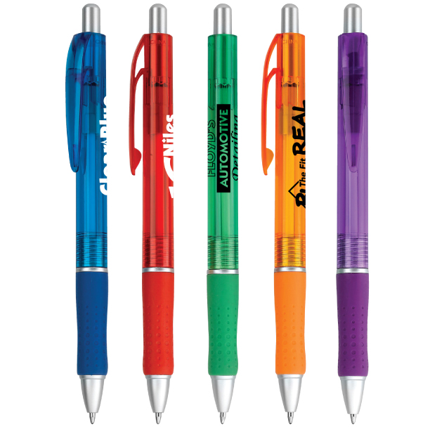 Custom Printed Bright Translucent Color Retractable Pen