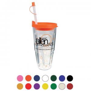 24oz Thermal Travel Tumbler with Clear Printed Insert