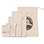 Heavyweight Natural Cotton Drawstring Bag in Assorted Sizes