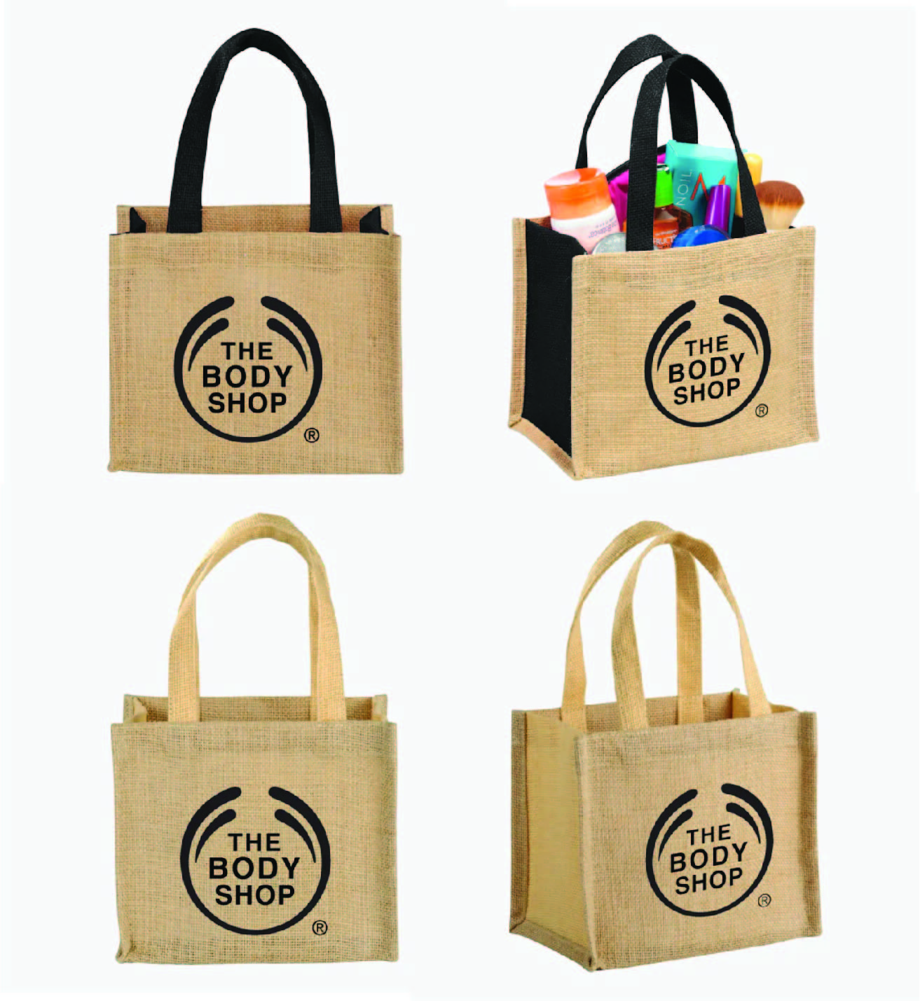 Promotional Logo Mini Jute Gift Tote Bags