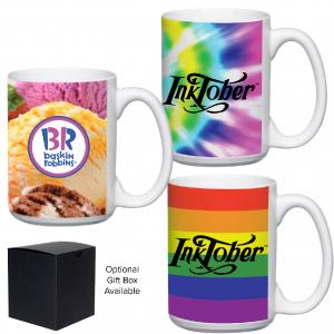 Full Color 15 oz D-Handle Mug 