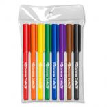 "Note Writers" Fine Point Fiber Point Pens - USA Made - 8pk Vinyl Pouch