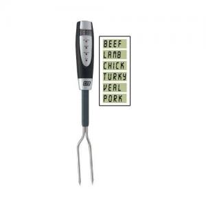Chef's Perfection 17&quot; LCD Thermometer Grilling Fork