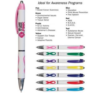 Awareness Grip Pen with a Full Color Imprint