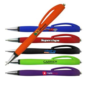 Heldeep Rubberized Click Pen with a Full Color Imprint