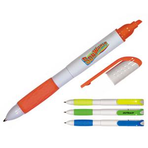 Bright Grip 2-in-1 Pen and Highlighter with a Full Color Imprint