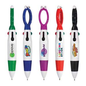 Open-Eyed 4-Color Pen with a Full Color Imprint 