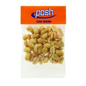 1 oz Dry Roasted Peanuts in Custom Header Bags