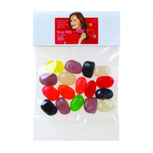 1 oz Jelly Beans in Custom Header Bags